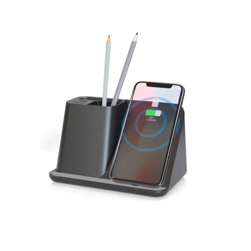 Multifunctional Desktop Pen Holder With Wireless Charging